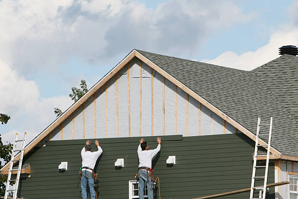 Professional Emergency Siding Repair technician working in Guys Mills, PA